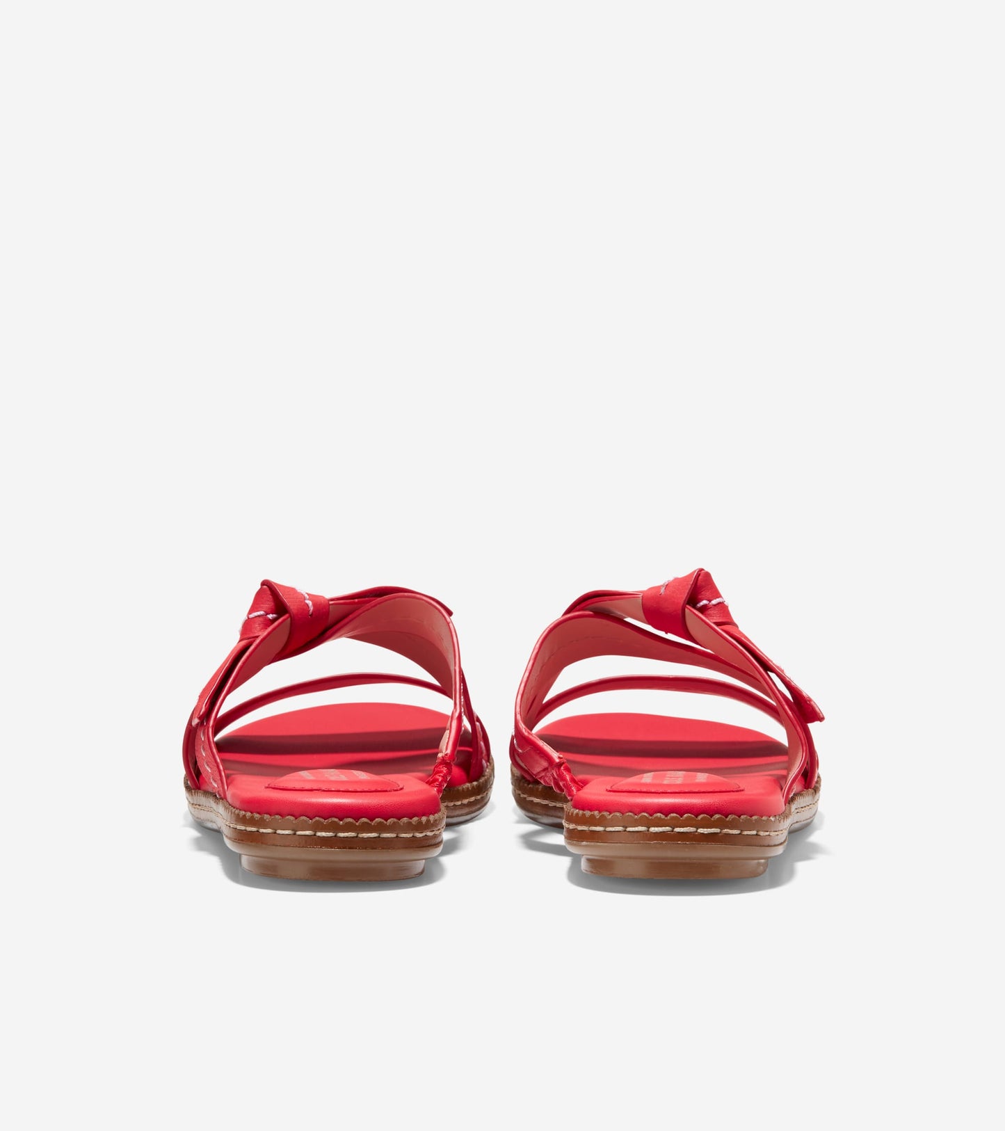 W23473:TRUE RED OBERA SOFT/NAT STITCH/NAT OS