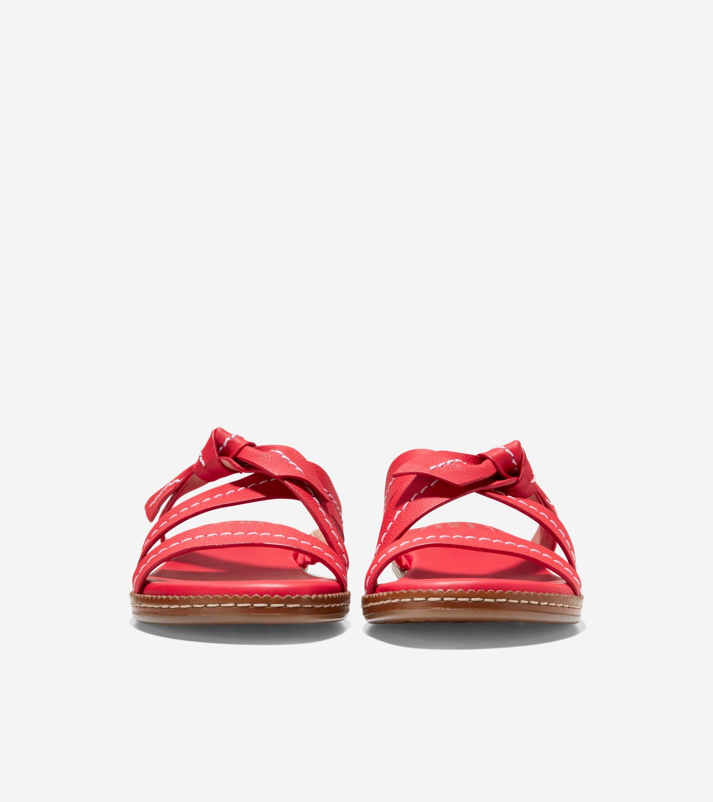 W23473:TRUE RED OBERA SOFT/NAT STITCH/NAT OS