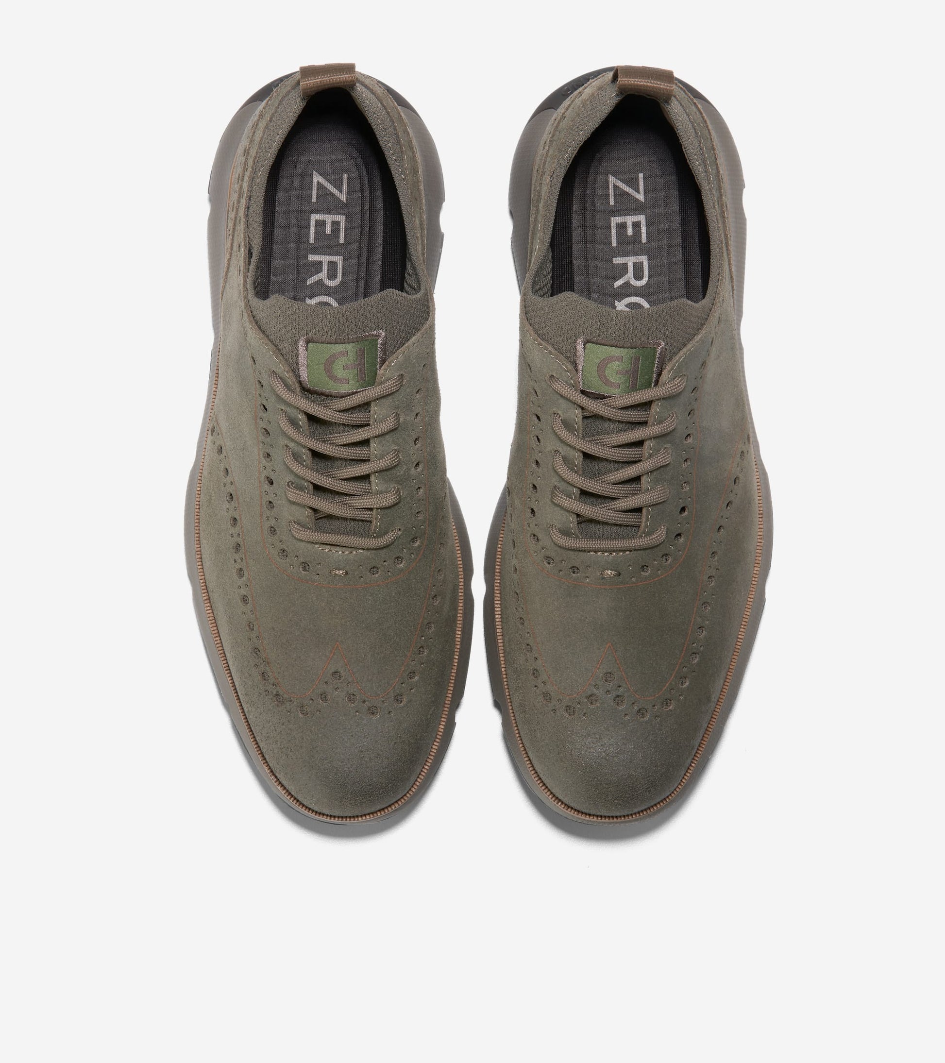 C38256:CH DEEP OLIVE SUEDE/CH TRUFFLE/CH DARK CHOCOLATE