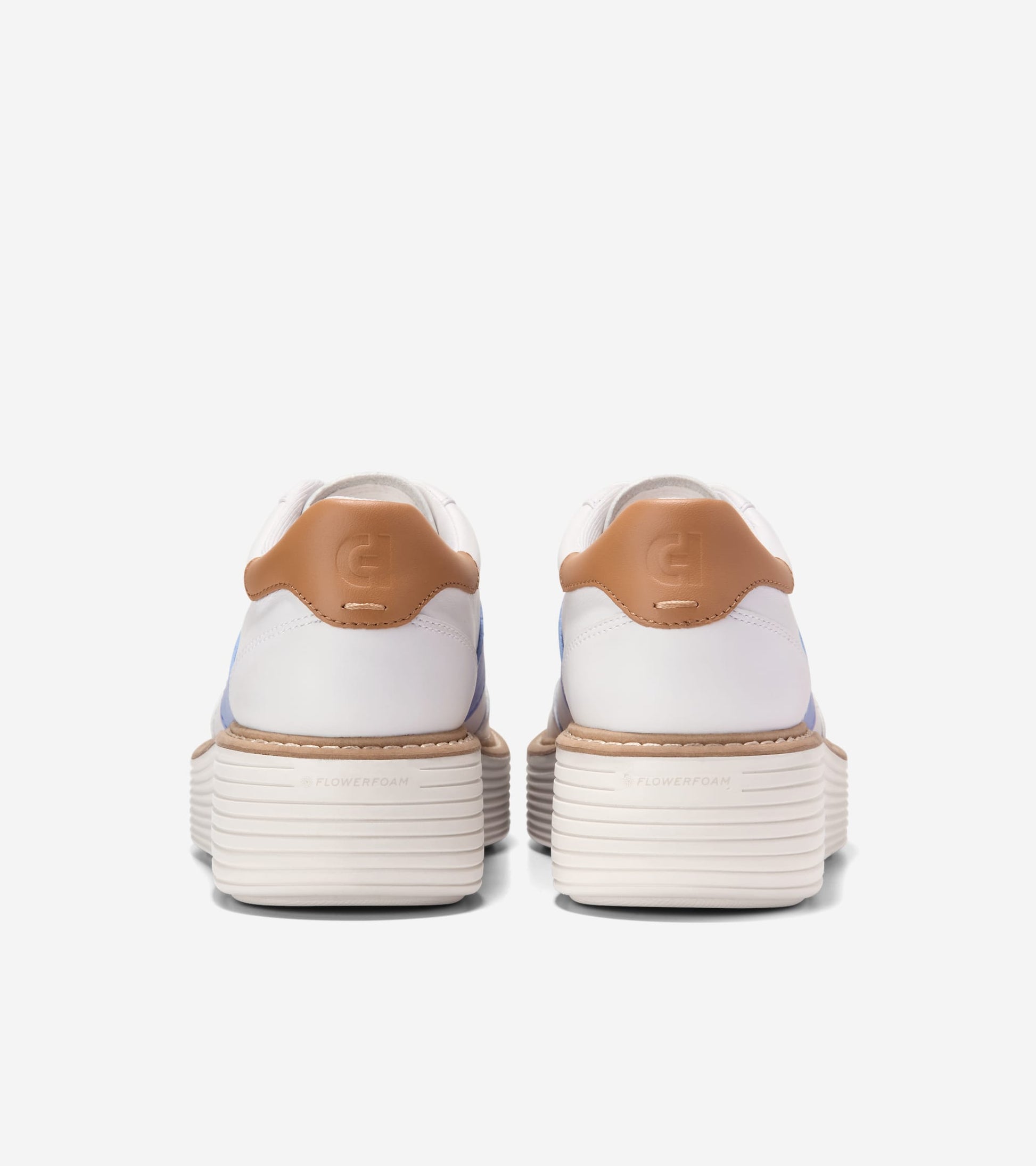 W35706:WHITE/HYDRANGEA/BISCUIT LTHR