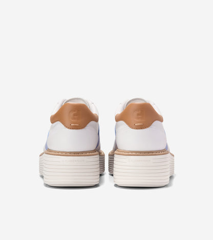 W35706:WHITE/HYDRANGEA/BISCUIT LTHR