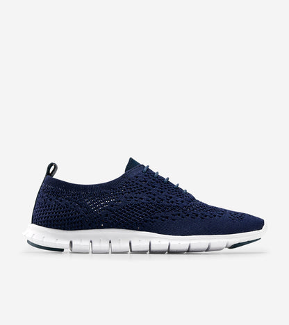 W06730:MARINE BLUE KNIT/LEATHER/OPTIC WHITE