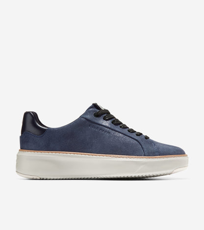 W27382:BLAZER BLUE METALLIC SUEDE LEATHER