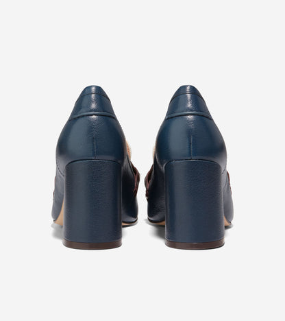 W27274:NAVY BLAZER/IVORY/CORDOVAN LTR