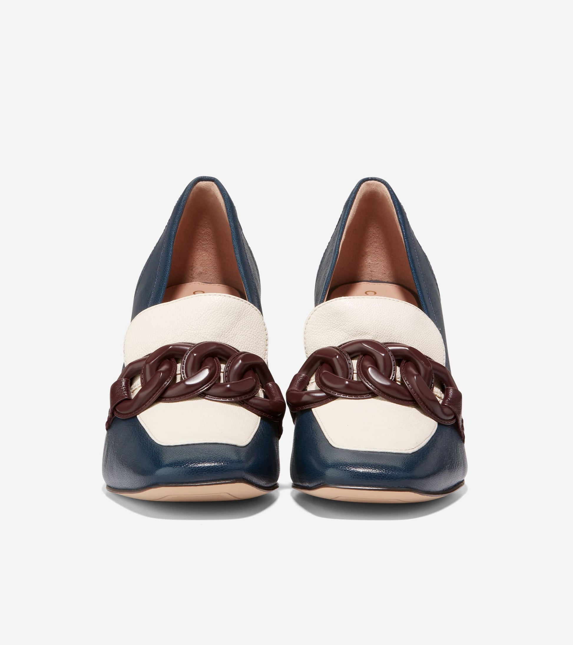 W27274:NAVY BLAZER/IVORY/CORDOVAN LTR