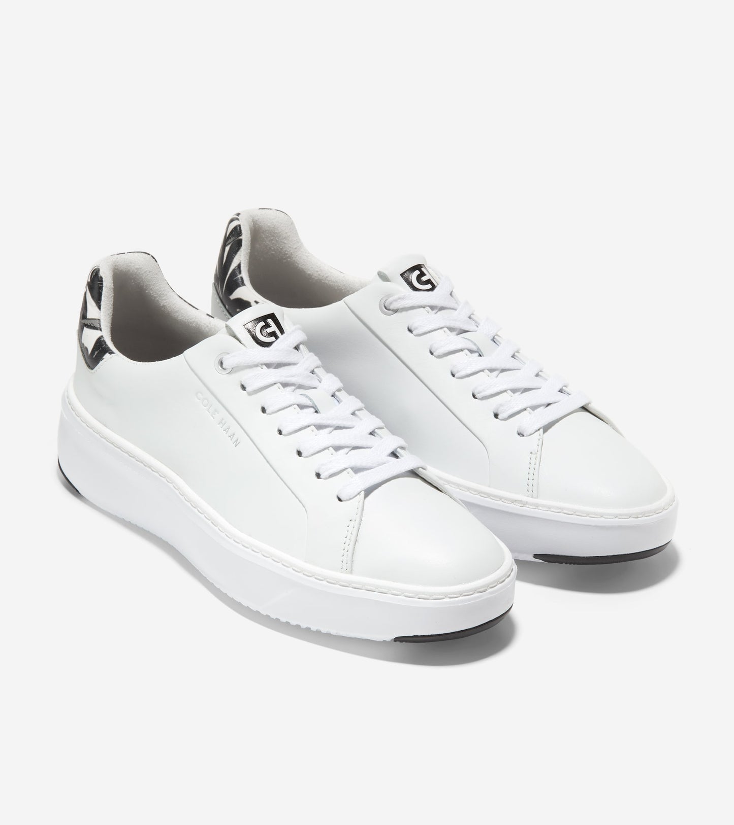 W28084:OPTIC WHITE/BLACK & WHITE TROPICAL PRINT