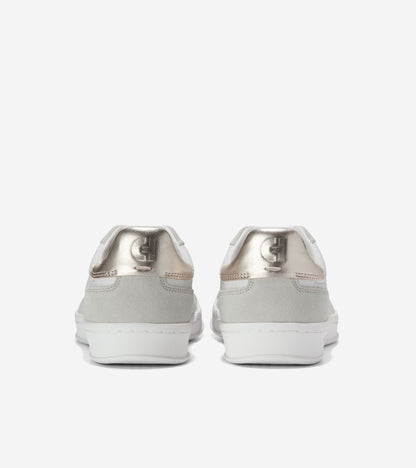 W33385:WHITE/SILVER BIRCH SUEDE/GOLD METALLIC/WHITE