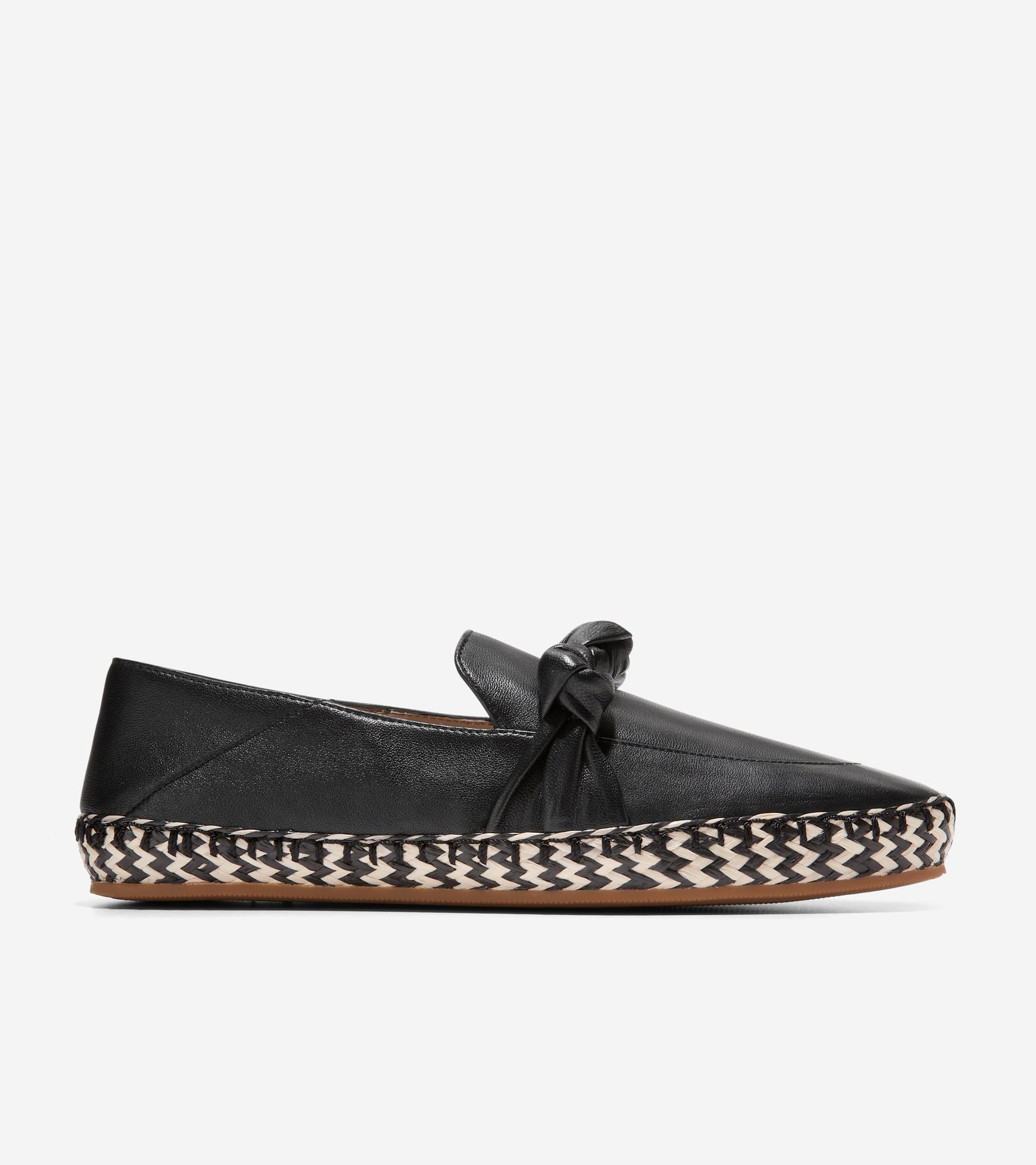 W26289:BLACK NUDO/ BLACK & IVORY JUTE/ GUM OS