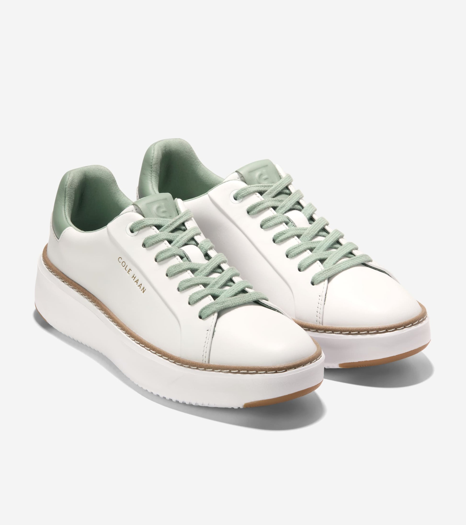 W36267:OPTIC WHITE / LILY PAD LEATHER