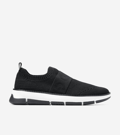W32498:BLACK KNIT/WHITE