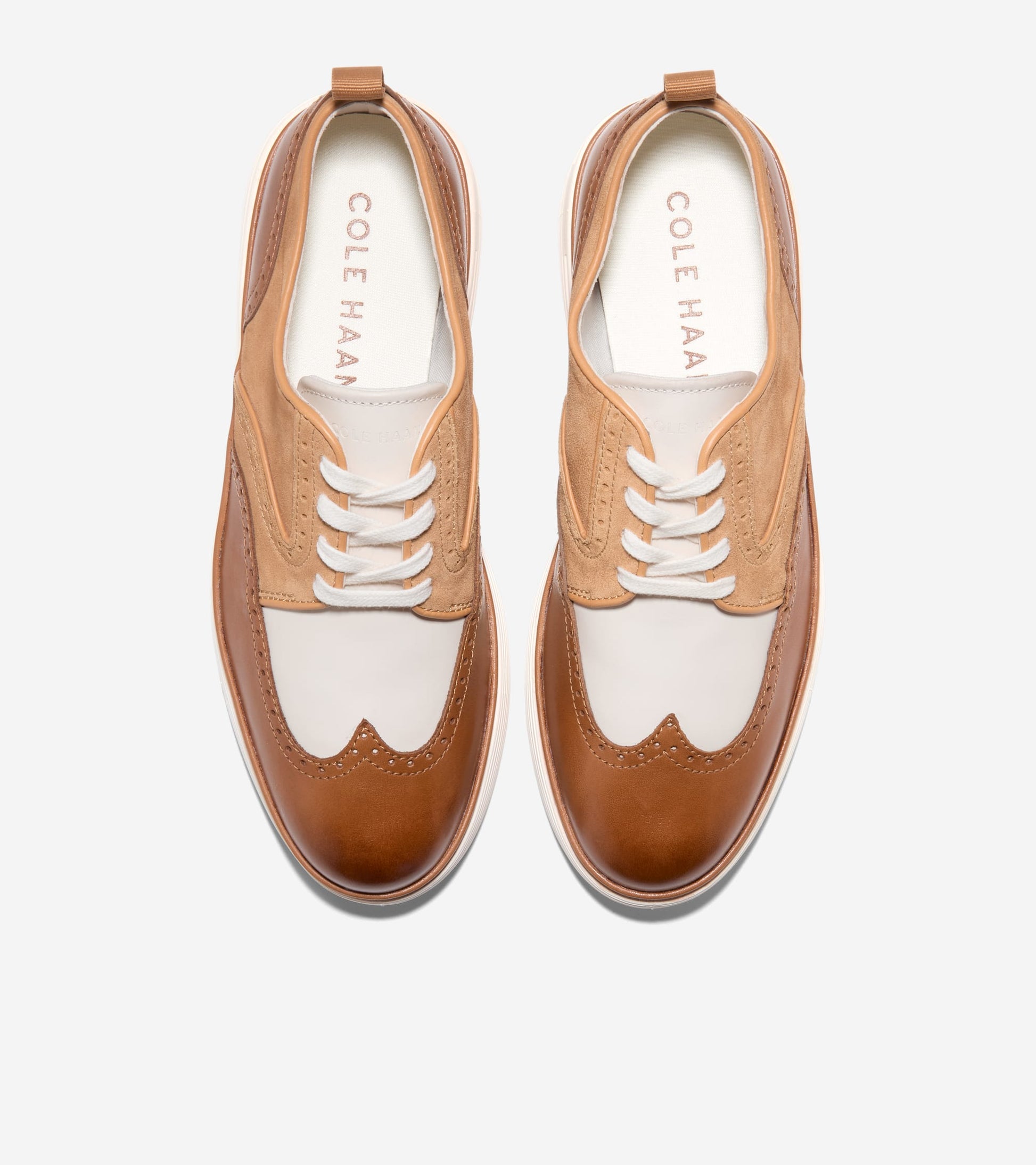 W35200:BRIT TAN/IVORY/BISCUIT SUEDE
