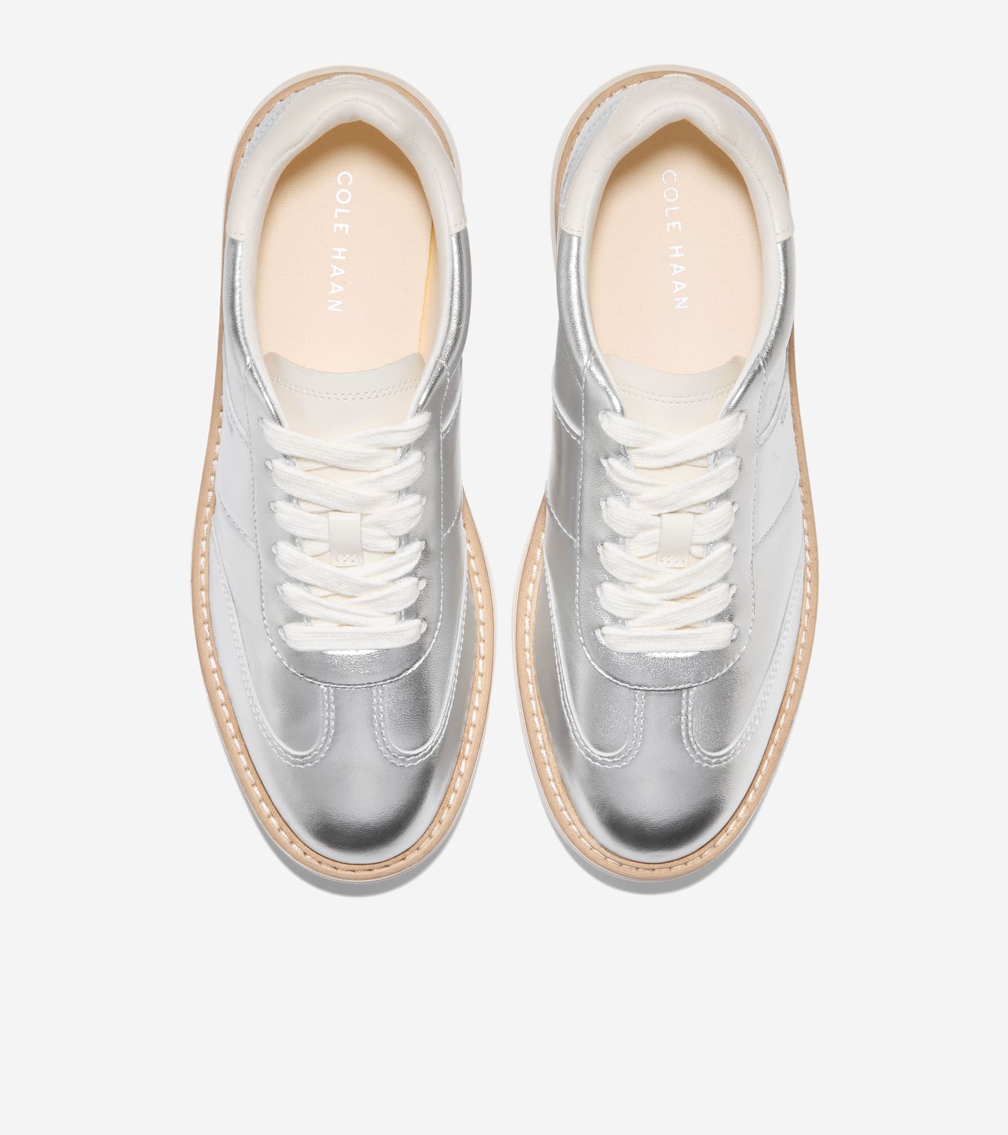 W35018:SILVER METALLIC/IVORY