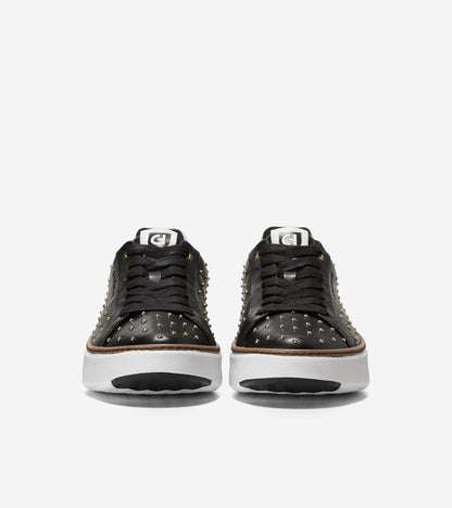 W34193:BLACK LTR/GOLD STUDS