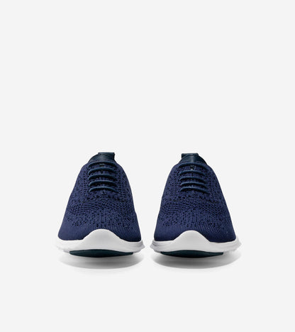 W06730:MARINE BLUE KNIT/LEATHER/OPTIC WHITE