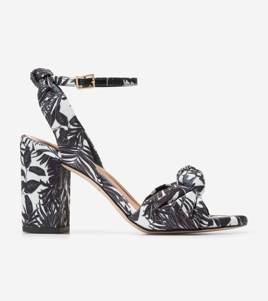 W26292:BLACK & IVORY BEVERLY FLORAL CANVAS/ BRUSHED GOLD HW/ BLACK OS