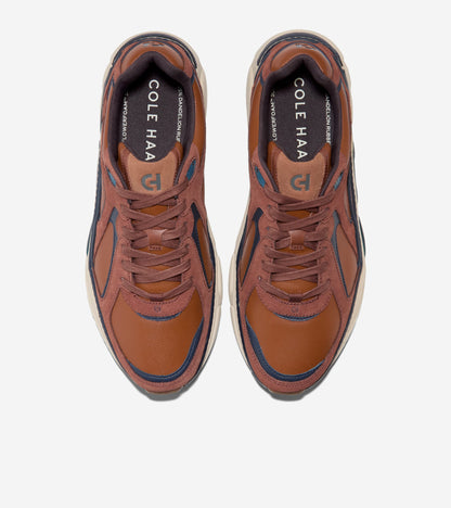 C39783:BRITISH TAN/NAVY BLAZER/ANCIENT SCROLL