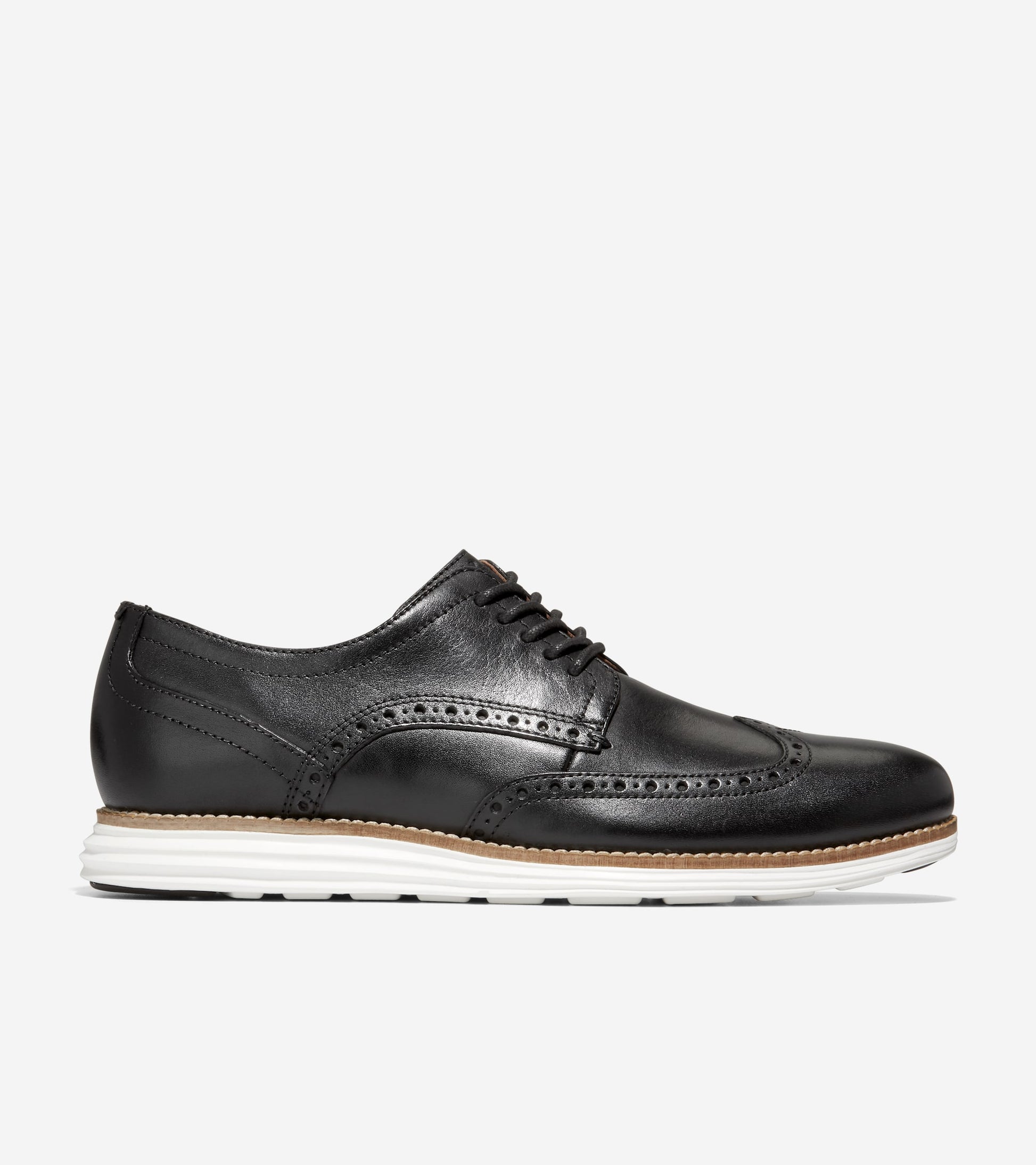 C26469:BLACK LEATHER/WHITE