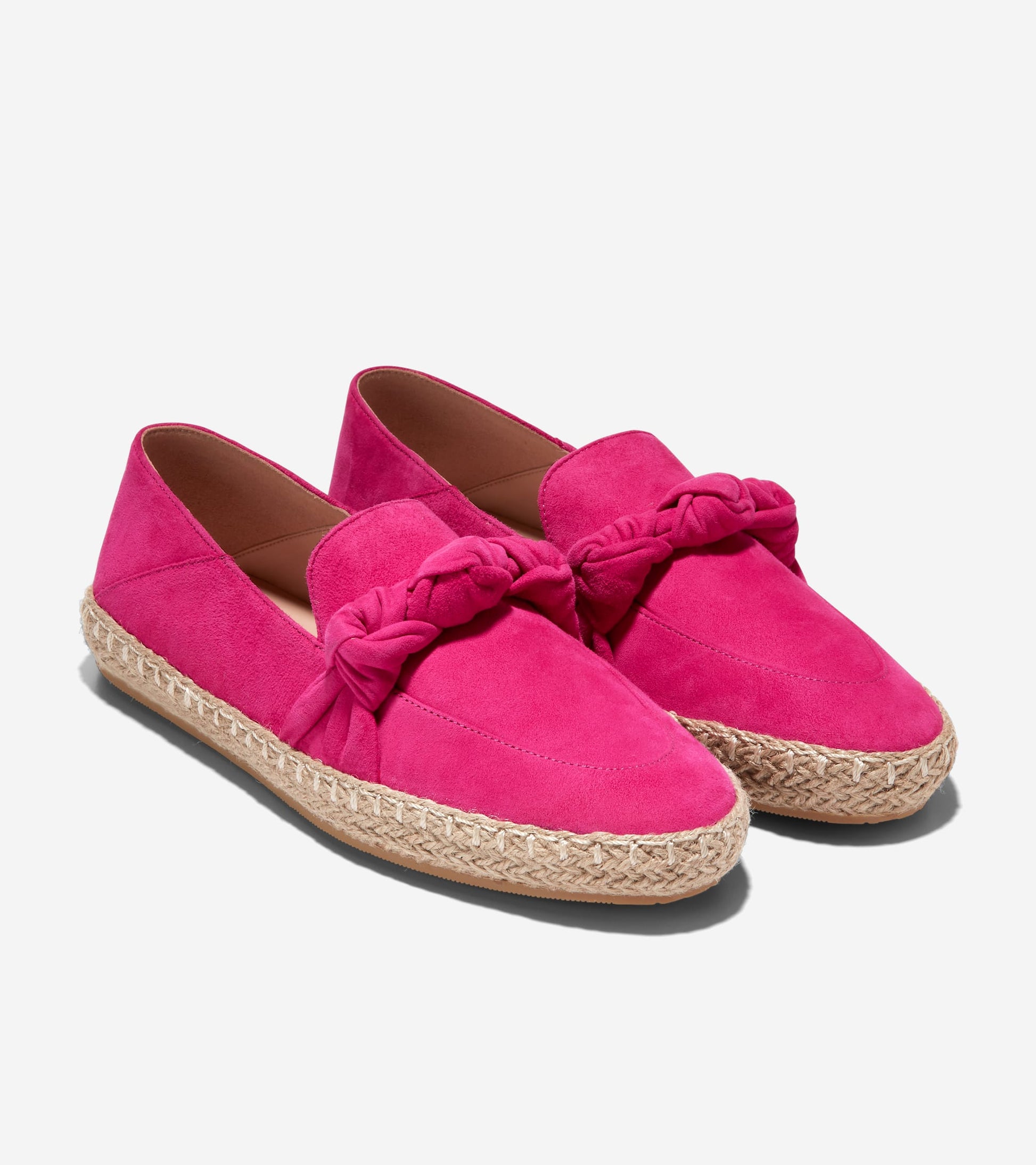 W28162:PINK PEACOCK SUEDE/NAT JUTE