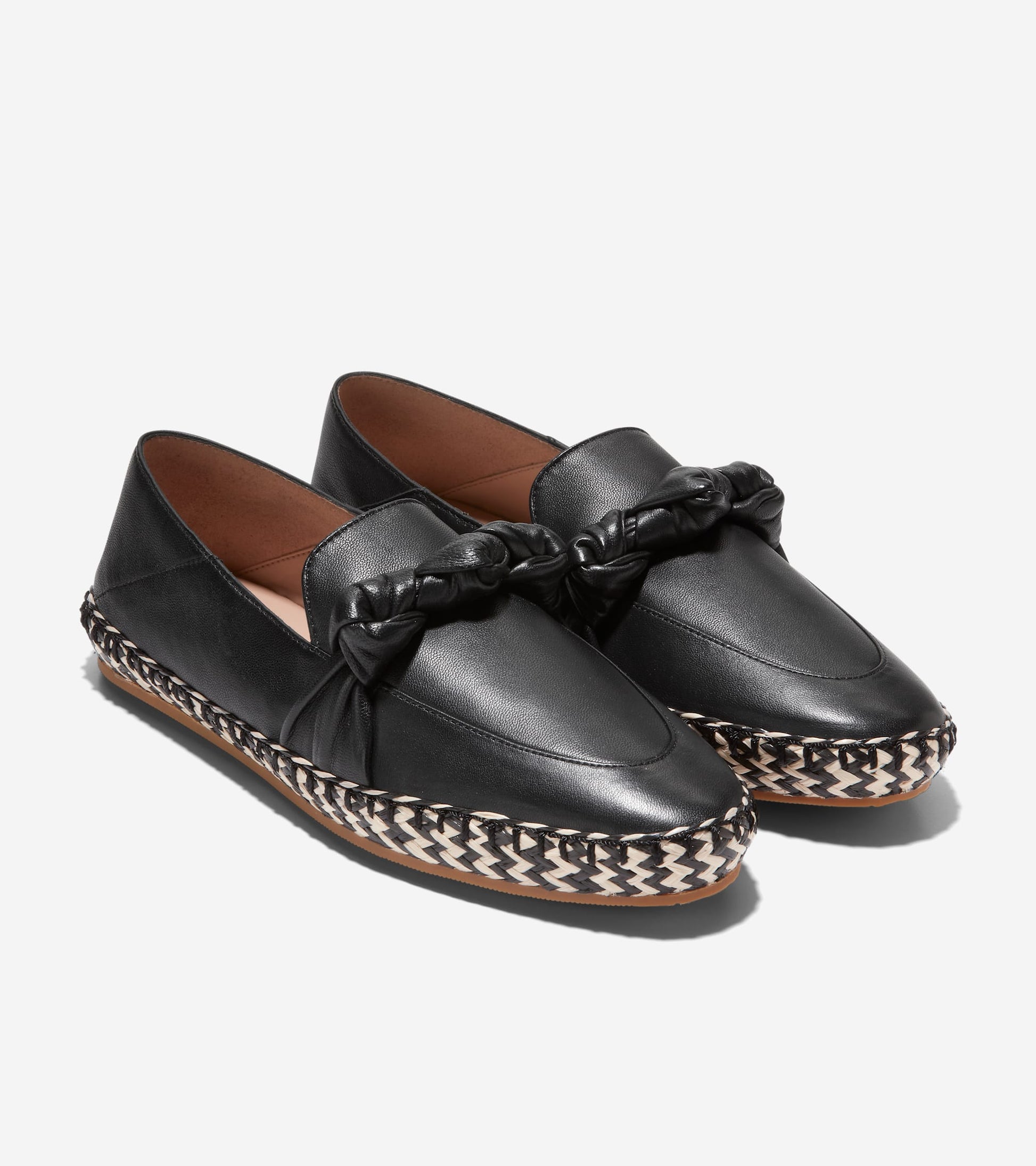 W26289:BLACK NUDO/ BLACK & IVORY JUTE/ GUM OS
