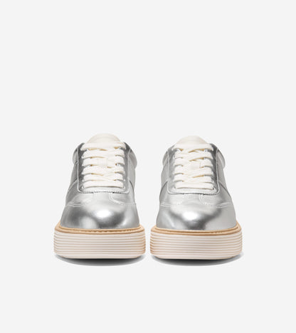 W35018:SILVER METALLIC/IVORY