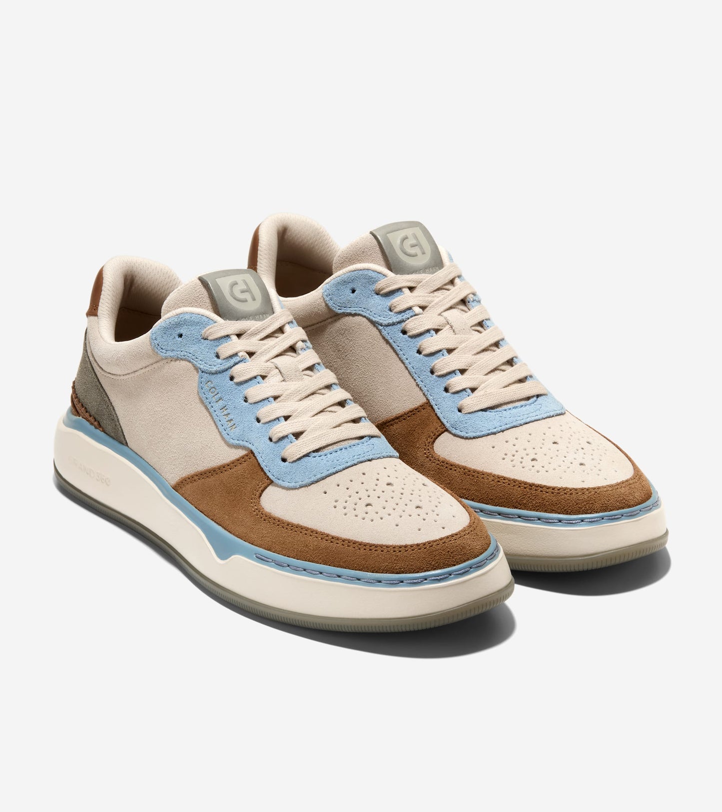 C39690:FADED DENIM SUEDE / LT SESAME / IVORY