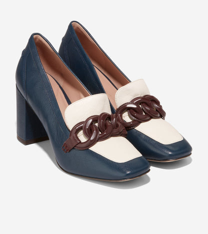 W27274:NAVY BLAZER/IVORY/CORDOVAN LTR