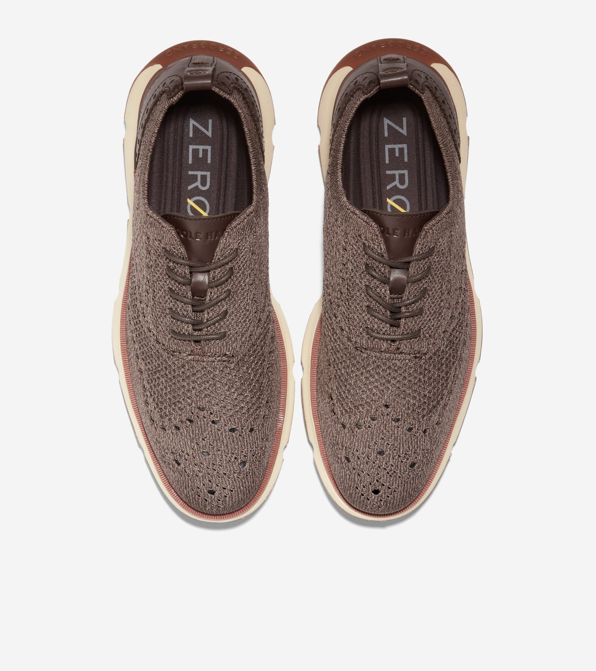 C35650:CH DARK CHOCOLATE KNIT/LEATHER/ALABASTER GLEAM-CH LIGHT WHISKEY