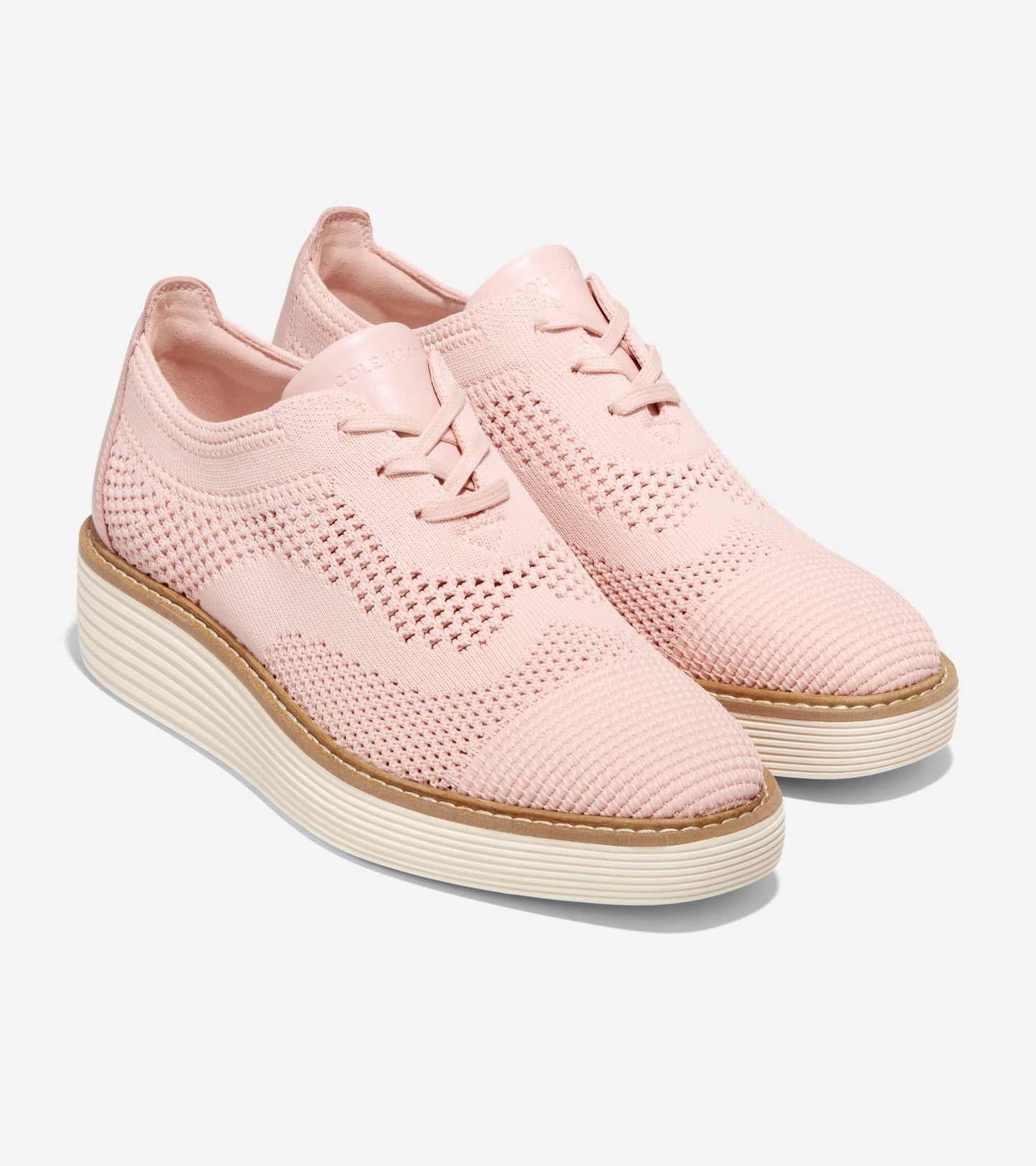 W28353:ROSE SMOKE KNIT/IVORY