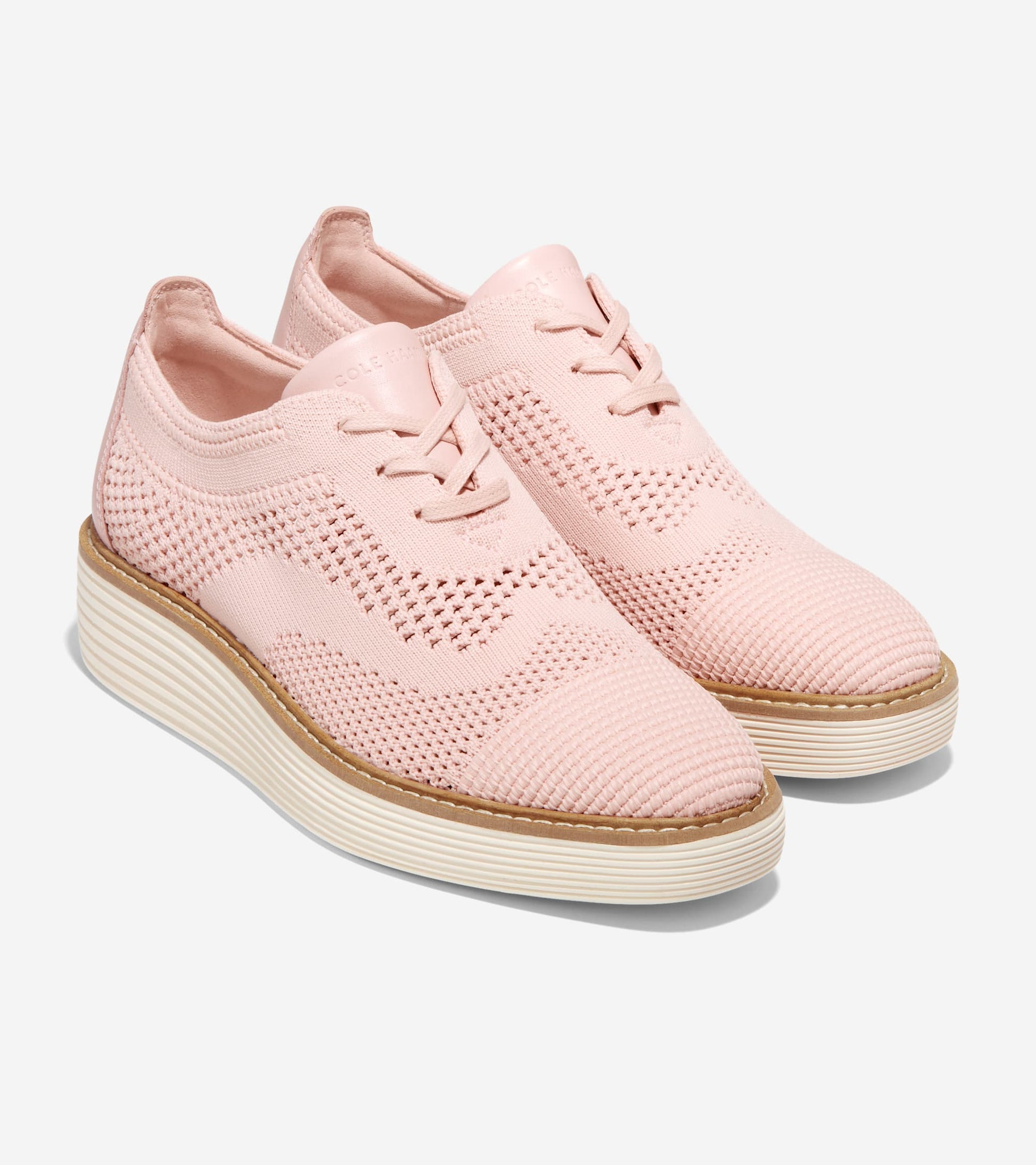 W28353:ROSE SMOKE KNIT/IVORY