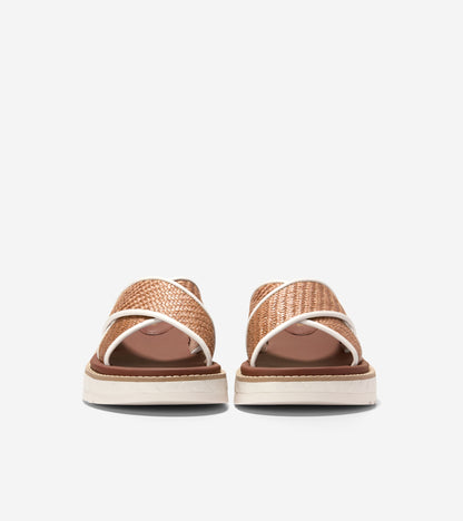 W32816:TAN RAFFIA/IVORY