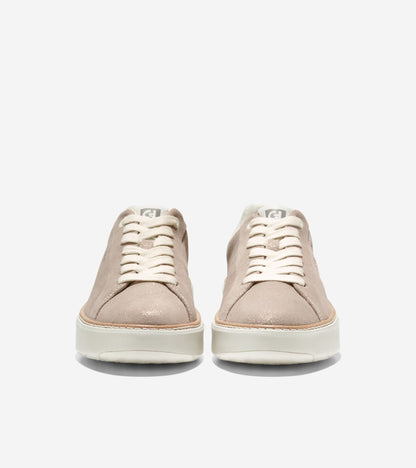 W27401:DOVE METALLIC SUEDE LEATHER