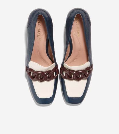 W27274:NAVY BLAZER/IVORY/CORDOVAN LTR