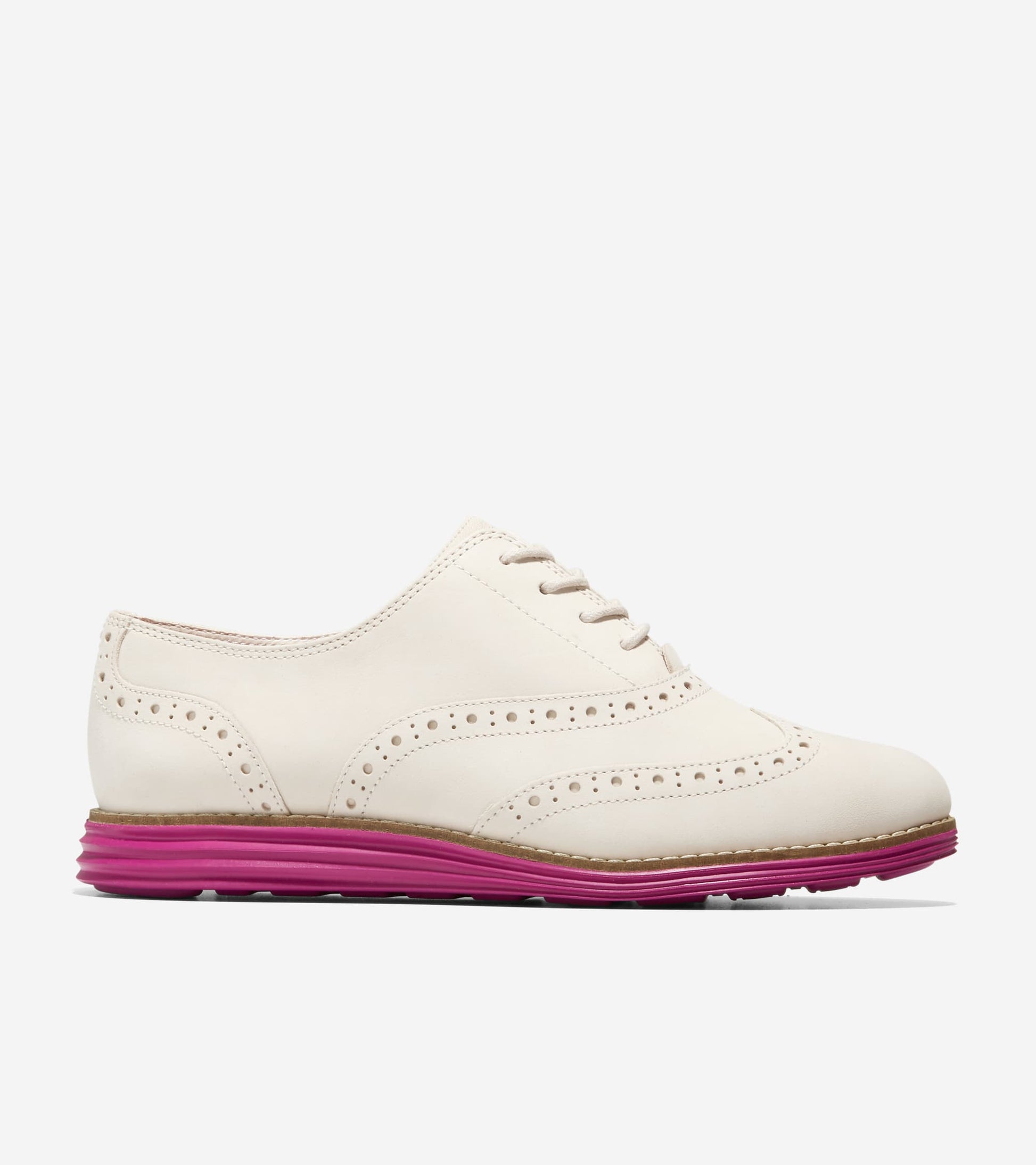 W24361:BIRCH TUMBLED NUBUCK/ FESTIVAL FUSCHIA FB/ FESTIVAL FUSCHIA MIDSOLE