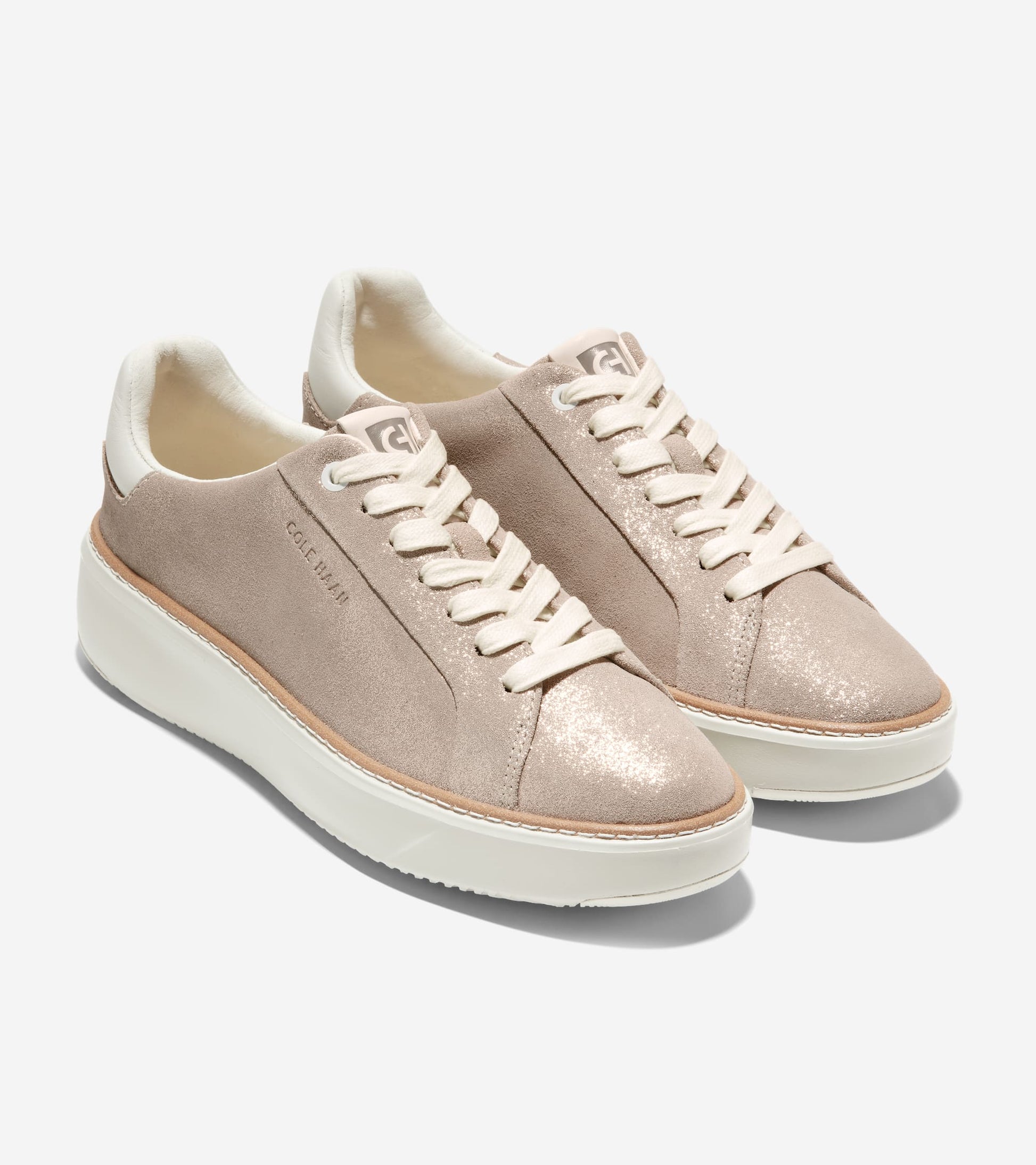 W27401:DOVE METALLIC SUEDE LEATHER