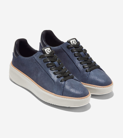 W27382:BLAZER BLUE METALLIC SUEDE LEATHER