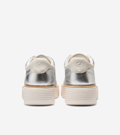 W35018:SILVER METALLIC/IVORY