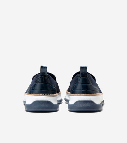 W32504:NAVY BLAZER KNIT/CROC PRINT/WHITE