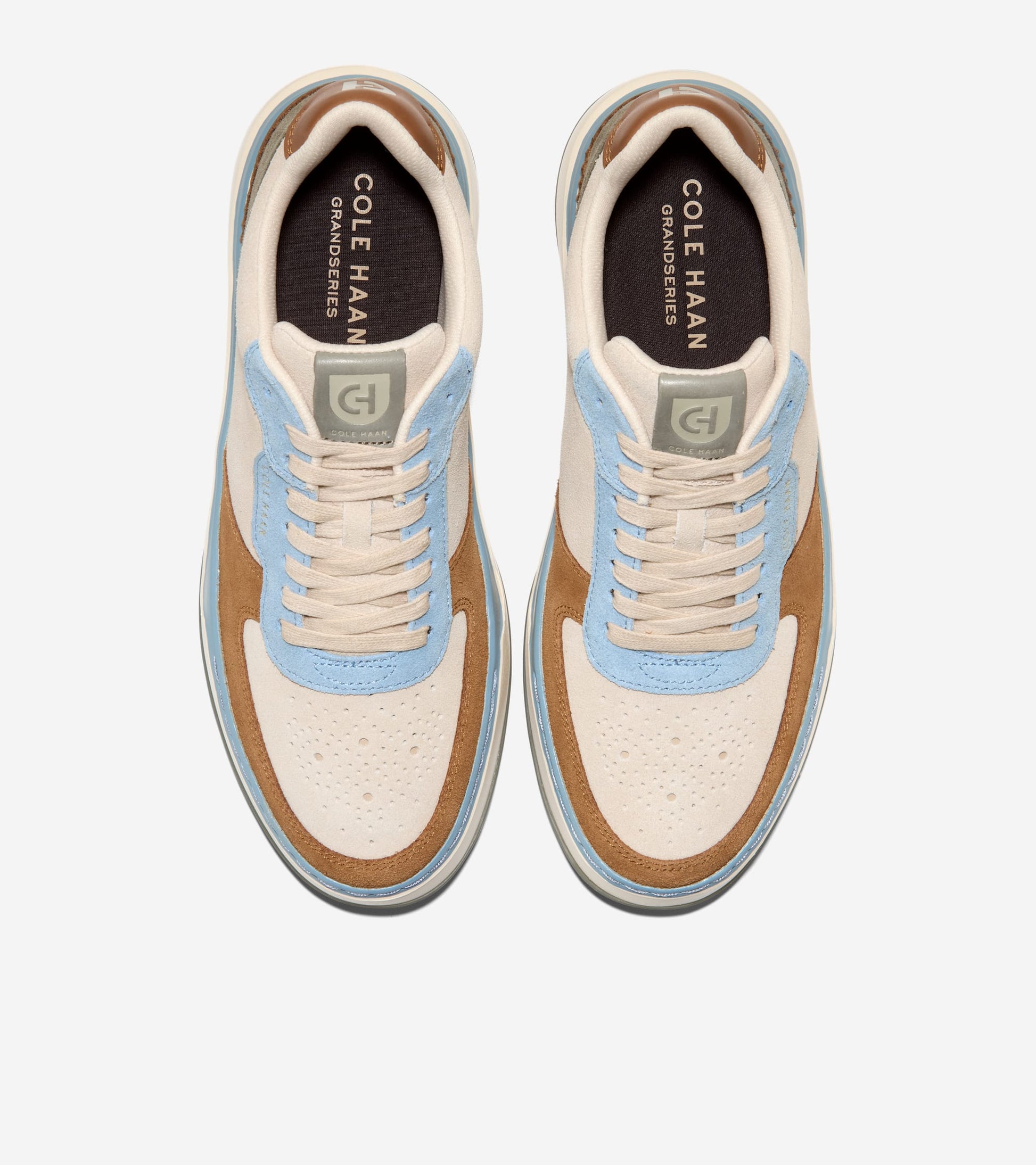 C39690:FADED DENIM SUEDE / LT SESAME / IVORY