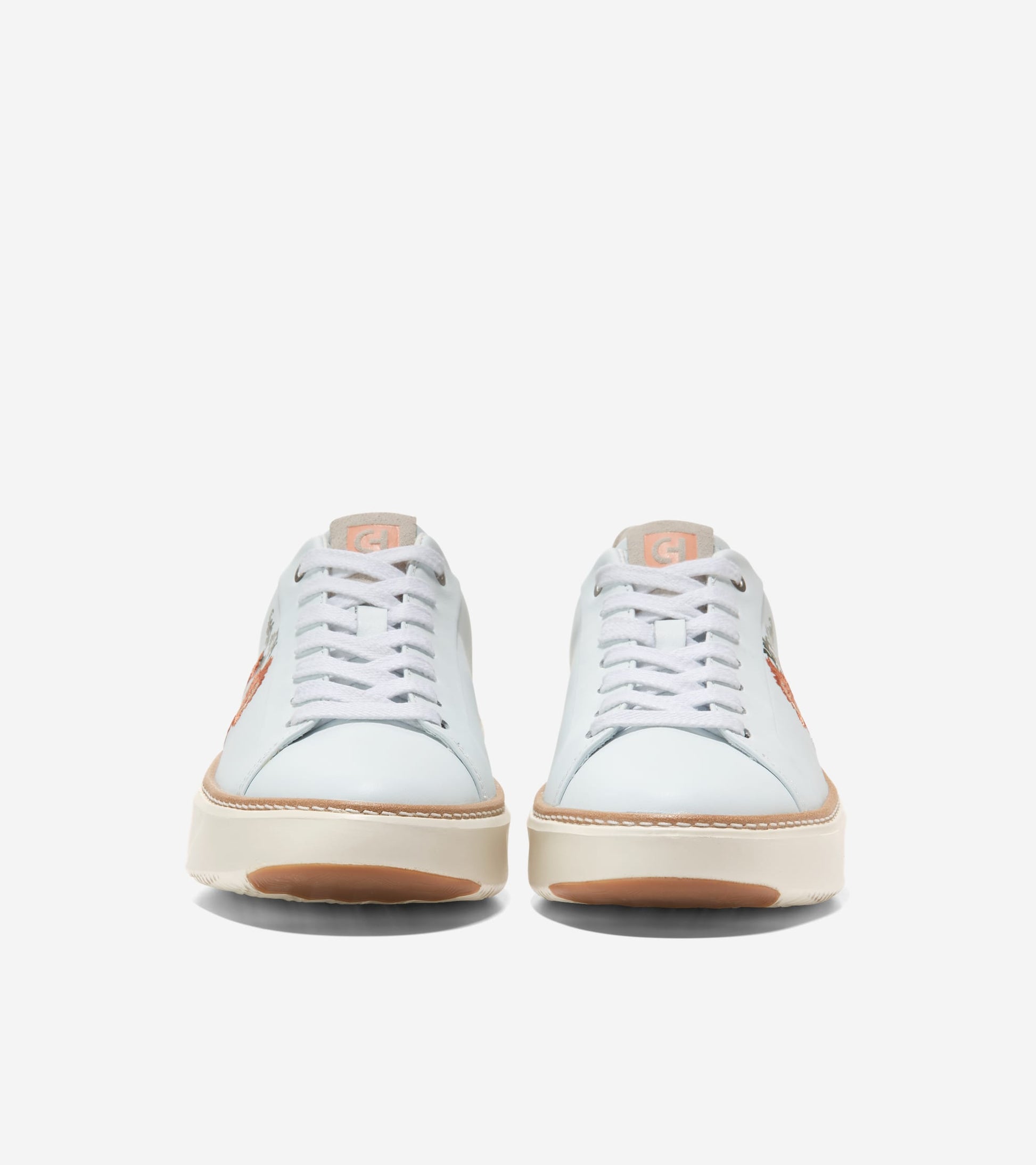 W25856:WHITE / ALABASTER GLEAM / IVORY / PEACH QUARTZ / FLORAL LOGO