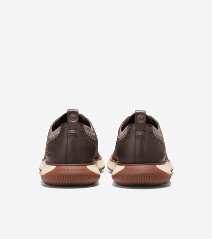 C35650:CH DARK CHOCOLATE KNIT/LEATHER/ALABASTER GLEAM-CH LIGHT WHISKEY