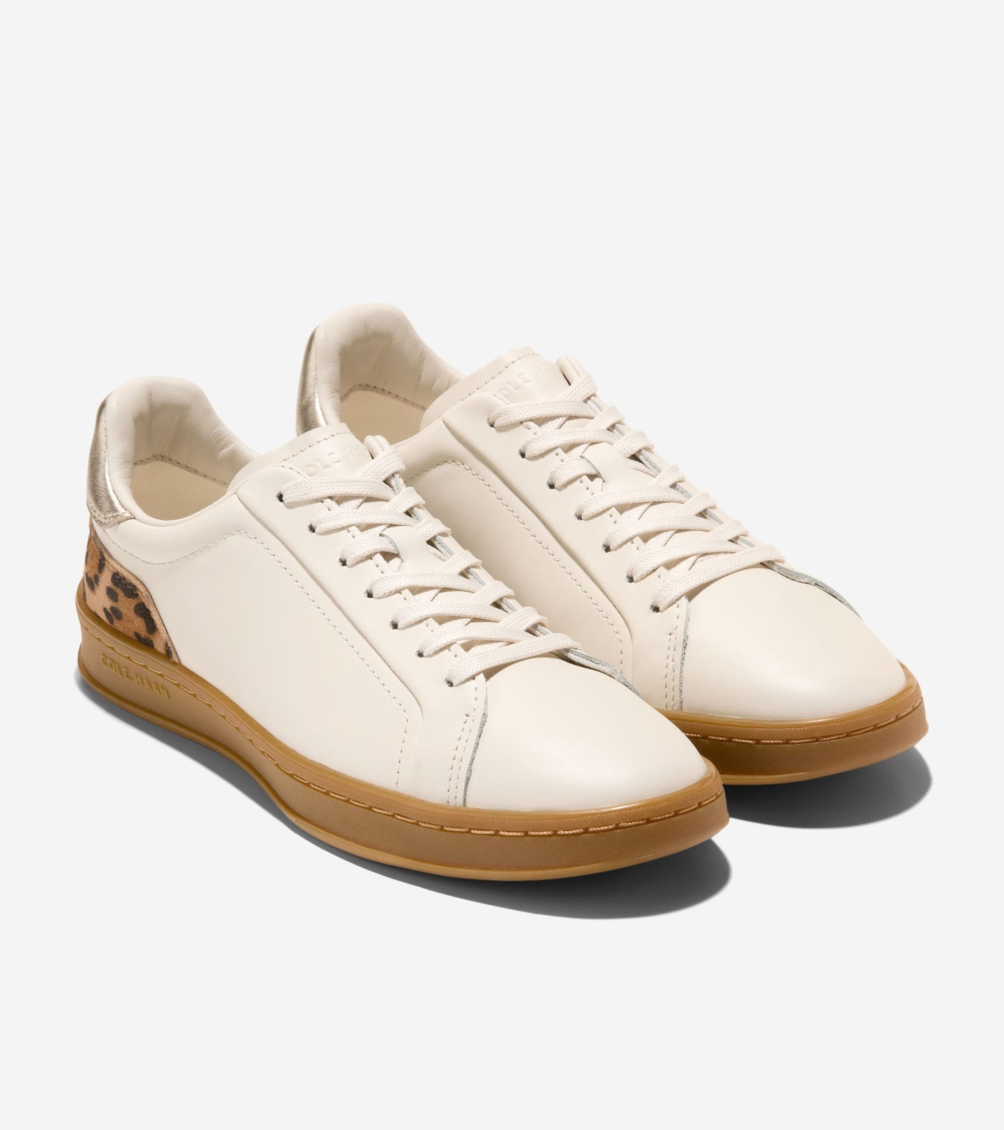 W34981:IVORY/LEOPARD PRNT SUEDE/GOLD METALLIC/GUM