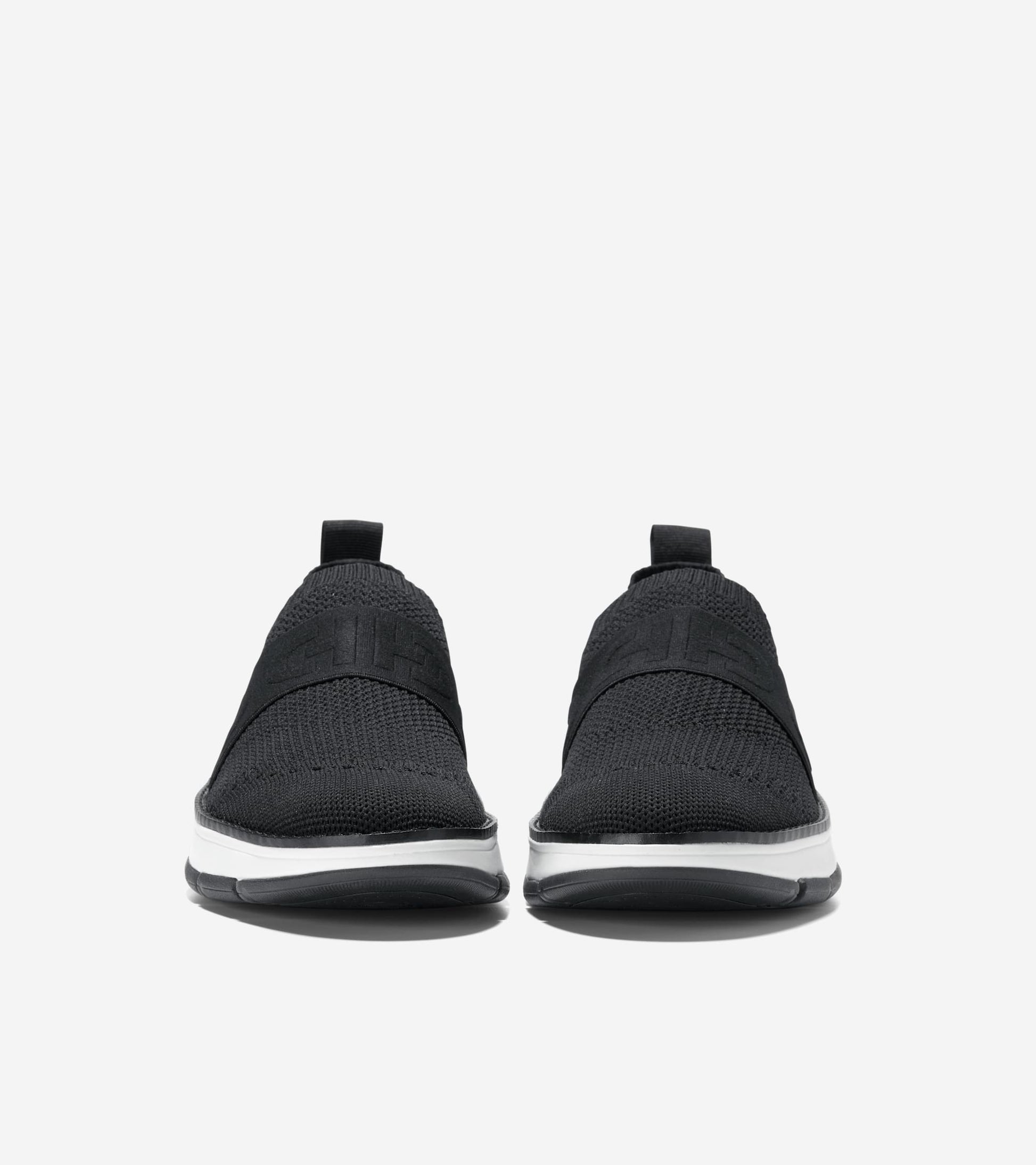 W32498:BLACK KNIT/WHITE