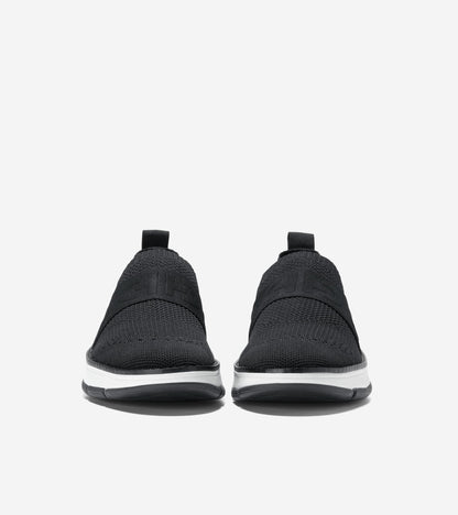 W32498:BLACK KNIT/WHITE