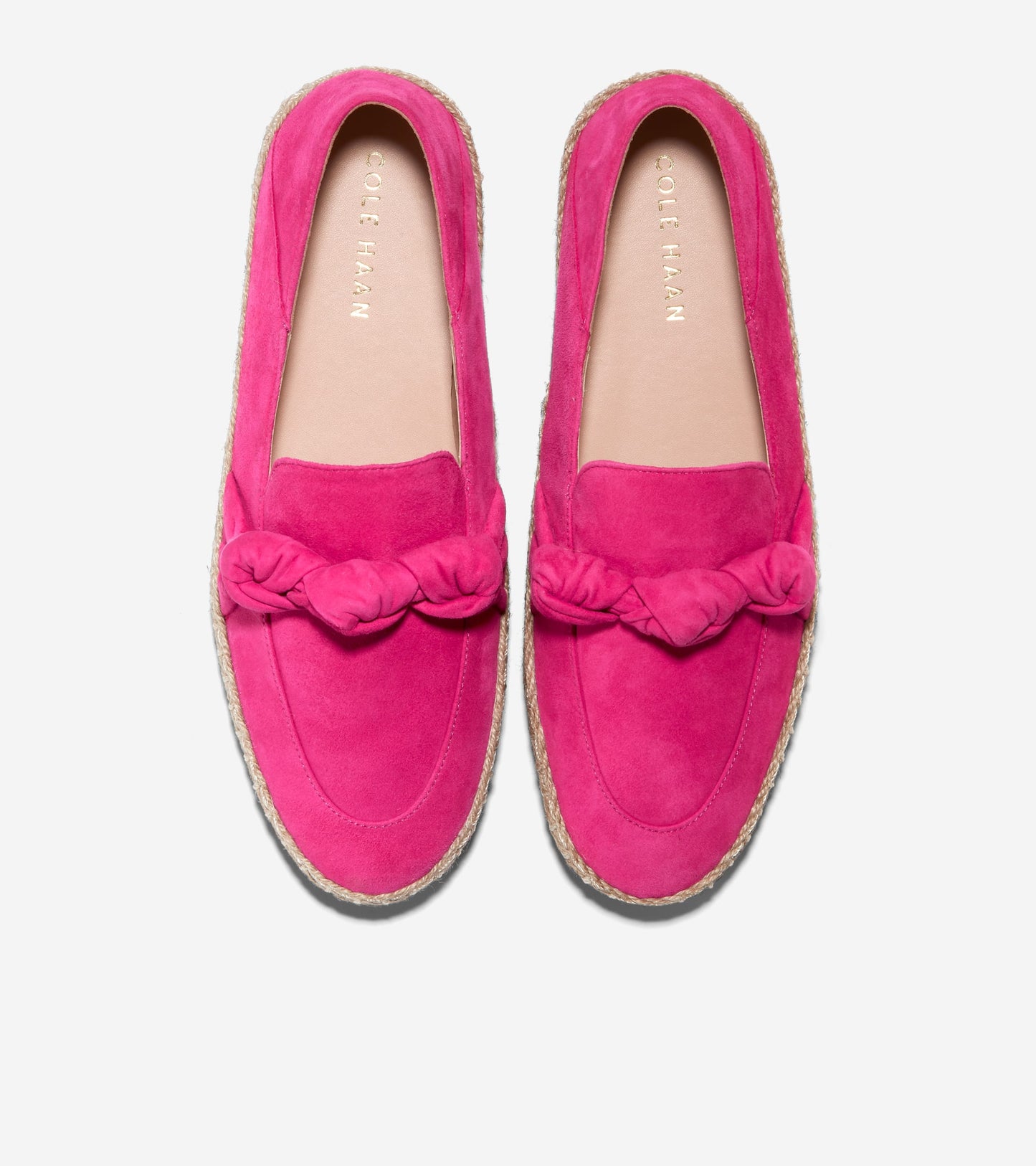 W28162:PINK PEACOCK SUEDE/NAT JUTE