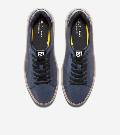 W27382:BLAZER BLUE METALLIC SUEDE LEATHER