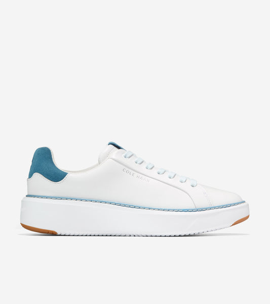 W37810:WHITE LTHR / PROVINCIAL BLUE SDE