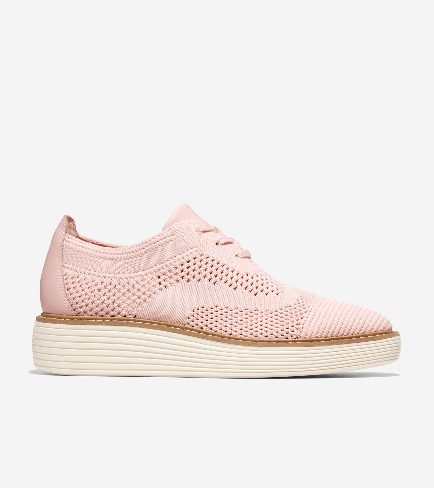 W28353:ROSE SMOKE KNIT/IVORY