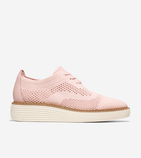 W28353:ROSE SMOKE KNIT/IVORY