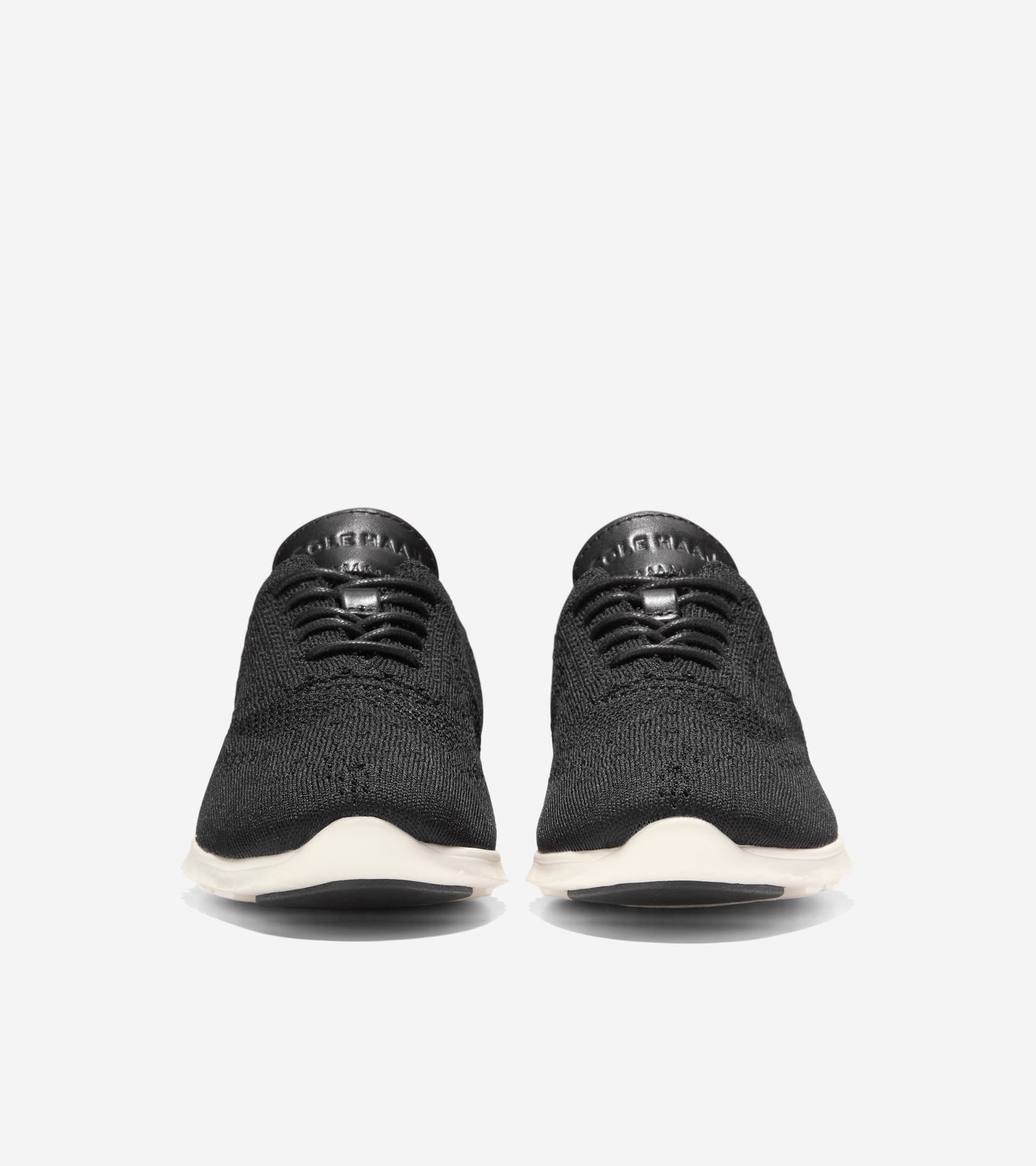 W06723:BLACK KNIT/LEATHER/IVORY