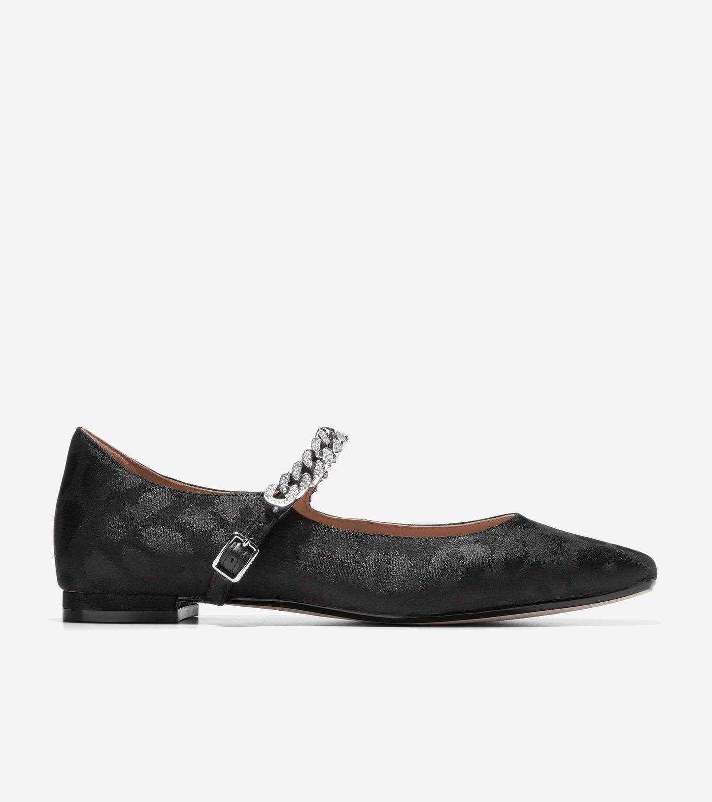 W27279:BLACK LEOPARD SATIN